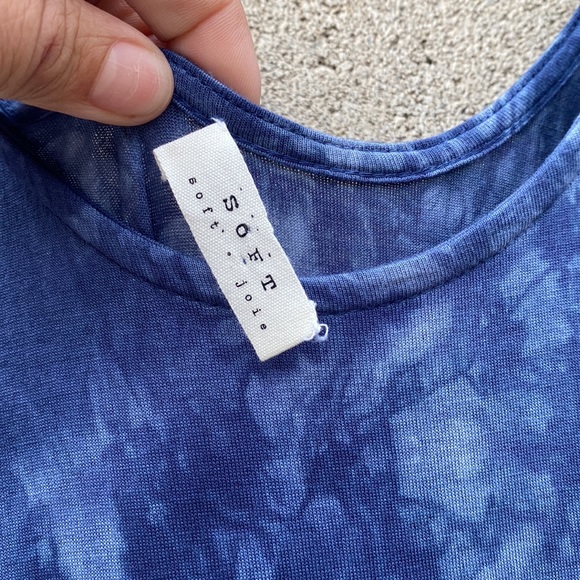 Blue Tie Dye Maxi Dress - Picture 5 of 5